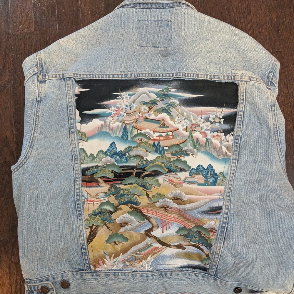 Vintage Abercrombie jean jacket size XL
